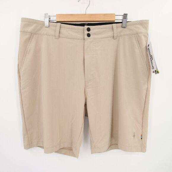 SmartWool Mens Shorts 8" Short Dune Athletic Stretch Merino Wool Size XL NWT - Picture 1 of 16